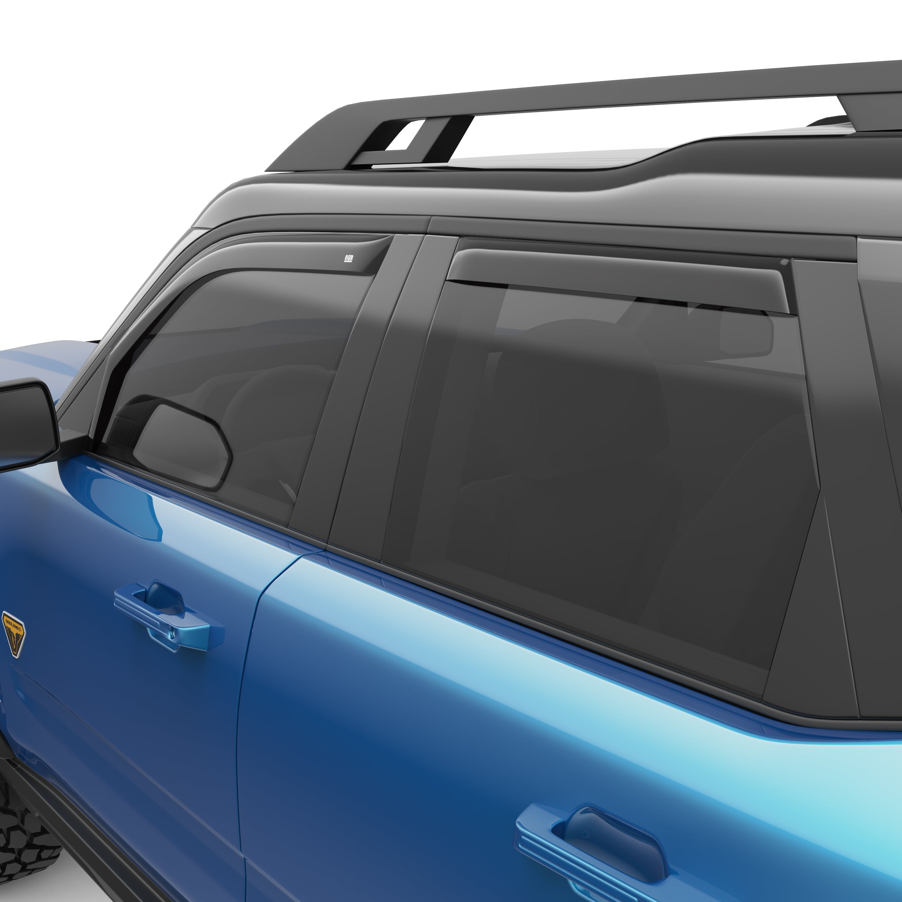 EGR in-channel window visors front & rear set dark smoke 21-22 Ford Bronco Sport