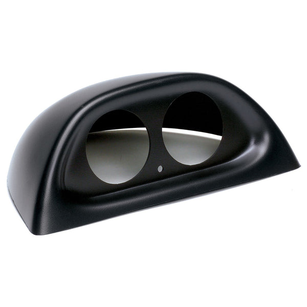 AutoMeter Products 10001 Dual Gauge Dash Pod 2 1/16 in. Mount On Top Of Stock Dash Black