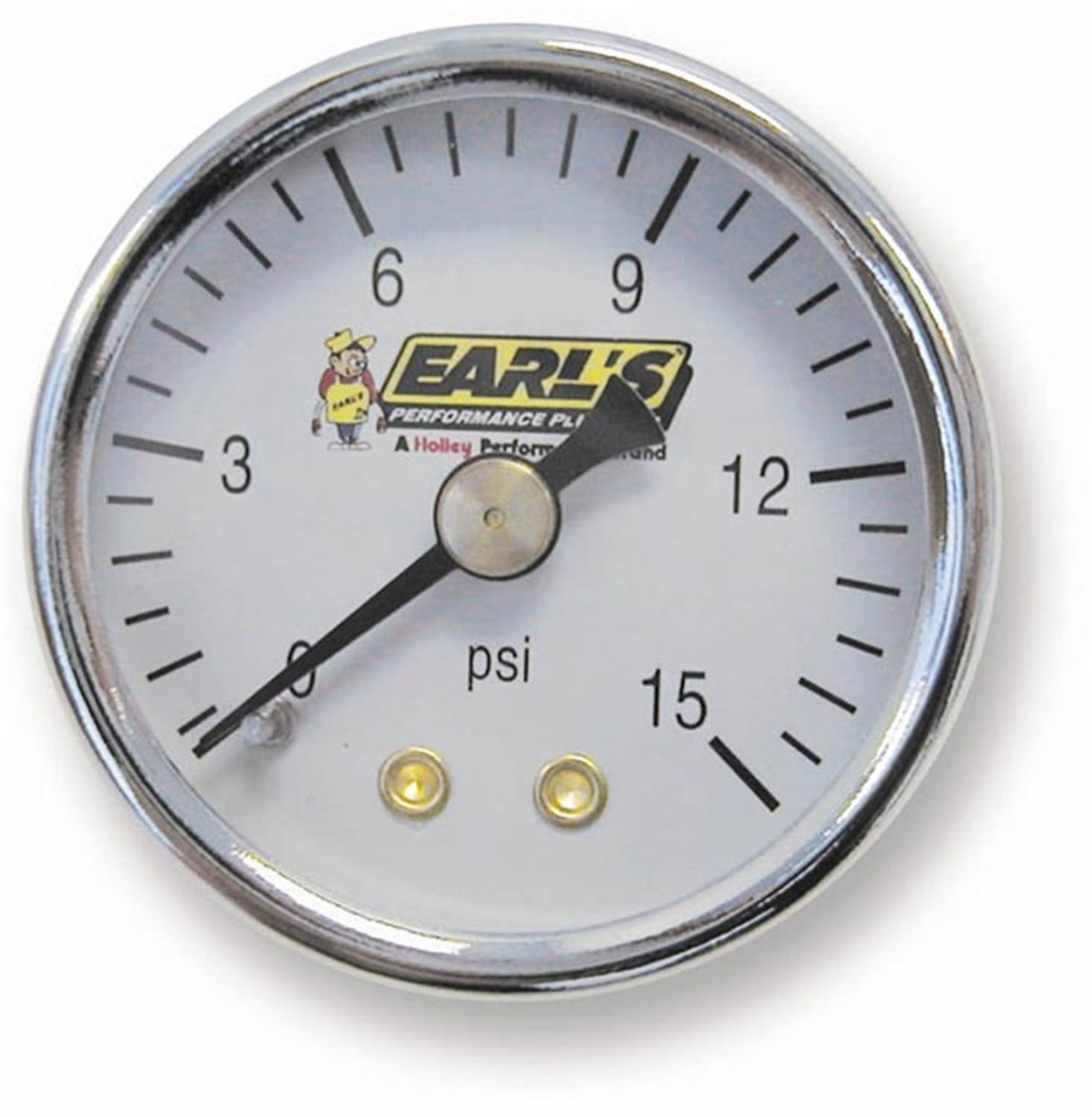 Earl's Performance Plumbing 100195ERL 15 PSI Fuel Pressure Gauge