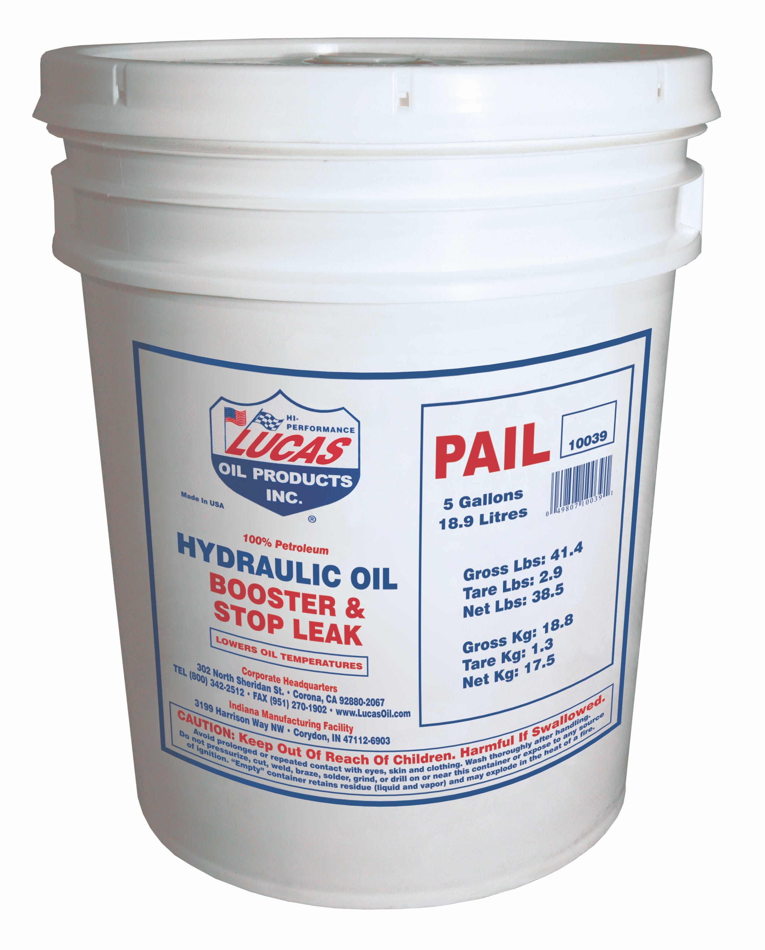 Lucas OIL Hydraulic Oil Booster & Stop Leak 10039
