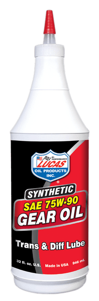 Lucas OIL Synthetic SAE 75W-90 Trans & Diff Lube (1 QT) 20047