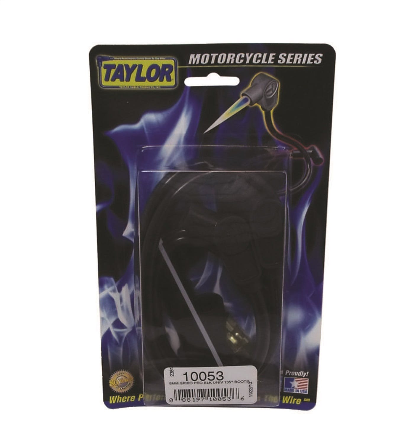 Taylor Cable Products 10053 8mm Spiro-Pro black MC univ 135