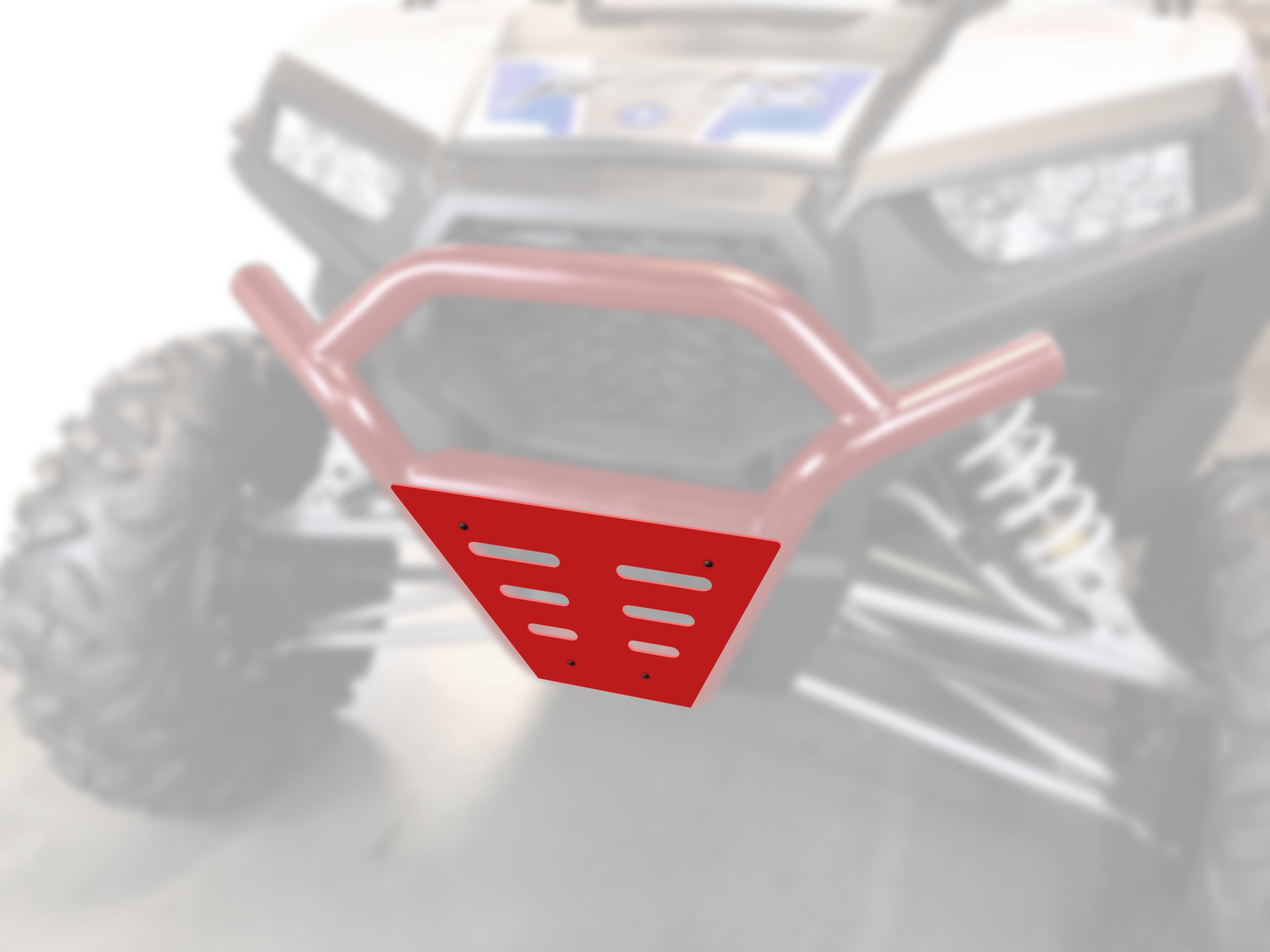 Trigger 1013-RE RZR Front Guard Red Skid Plate