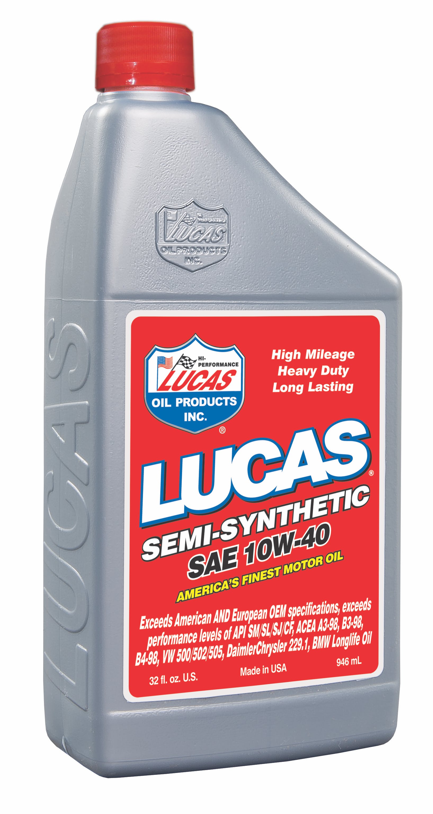 Lucas OIL Semi-Synthetic SAE 10W-40 Motor Oil 10176