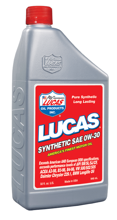 Lucas OIL Synthetic SAE 0W-30 Motor Oil (1 QT) 20179