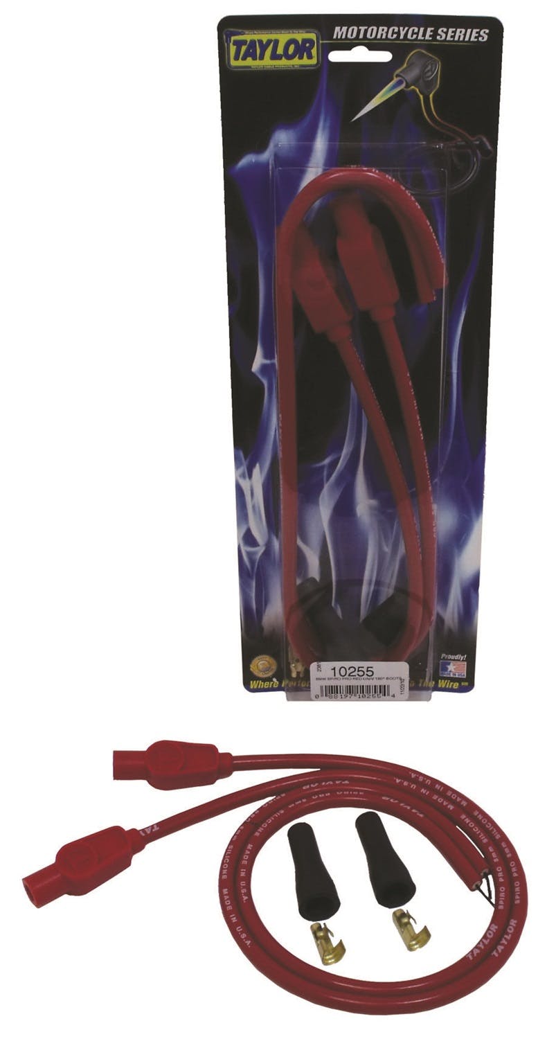Taylor Cable Products 10255 8mm Spiro-Pro red MC univ 180