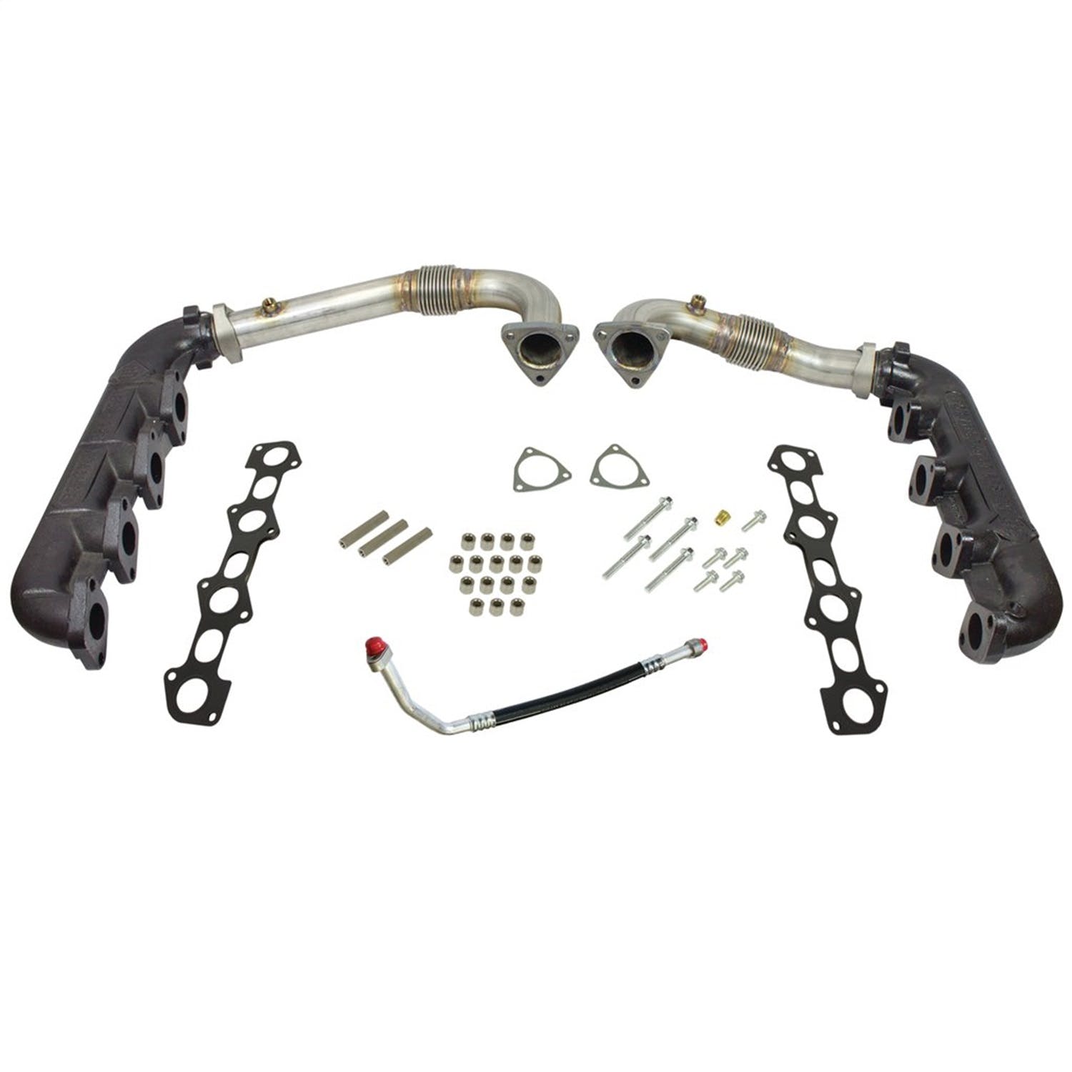 BD Diesel Performance 1041481 UpPipes-Exhaust Manifolds Kit-Ford 2008-2010 6.4L