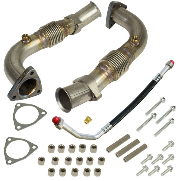 BD Diesel Performance 1043908 UpPipes Kit-Ford 2008-2010 6.4L-Exhaust Manifolds Required