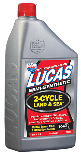 Lucas OIL Semi-Synthetic 2- Cycle Land and Sea Oil (1 QT) 20467