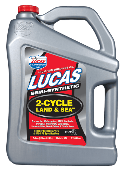 Lucas OIL Semi-Synthetic 2-Cycle Land and Sea Oil (1 GA) 20557