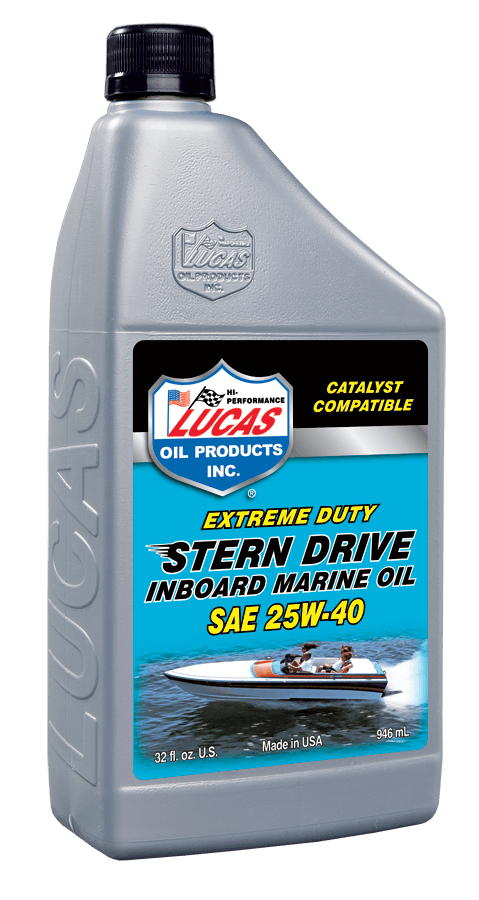 Lucas OIL Stern Drive Inboard Engine Oil SAE 25W-40 (1 QT) 20677