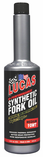 Lucas OIL 10wt. Medium Synthetic Fork Oil (16 OZ) 20772