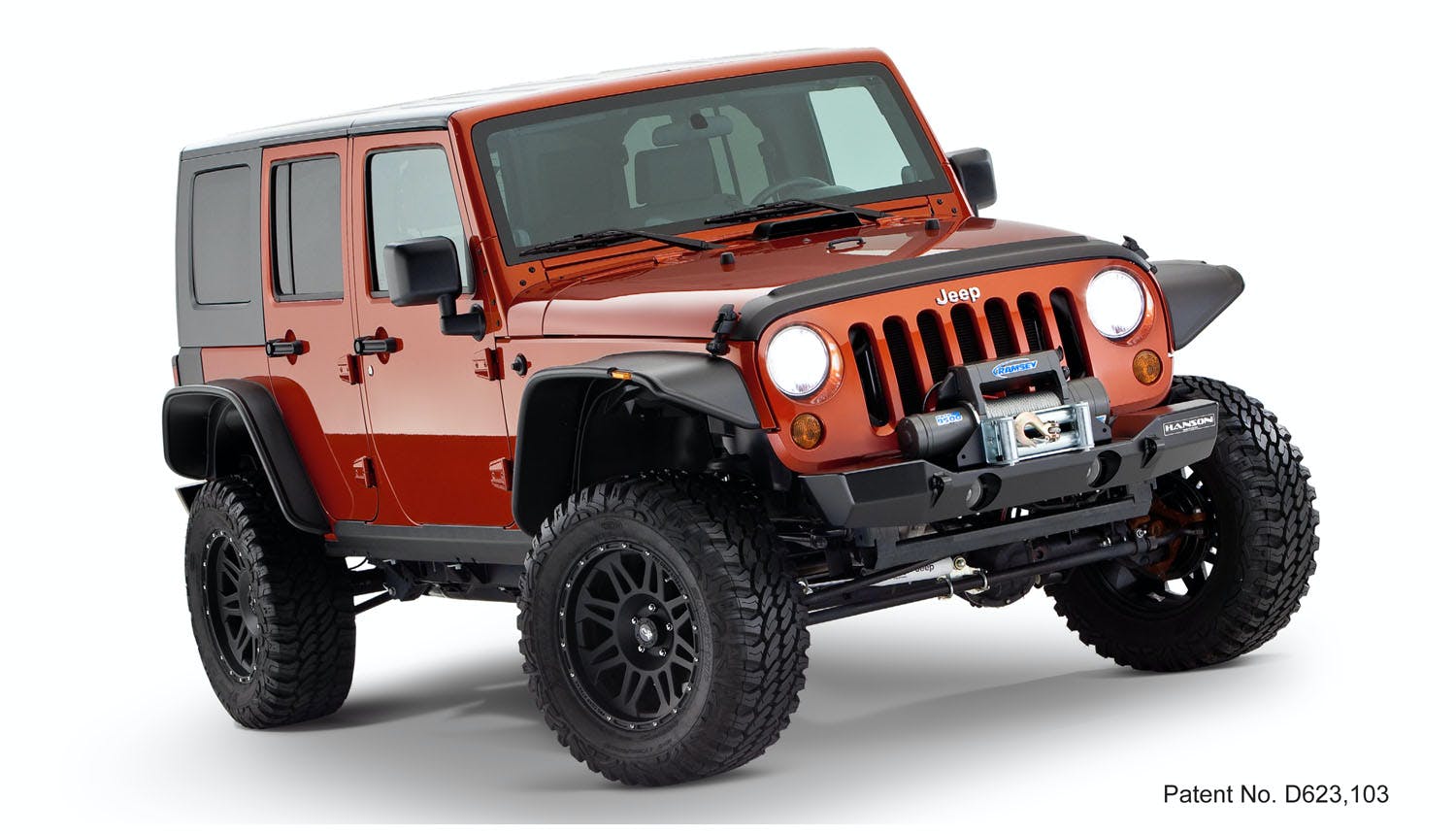 Bushwacker 10918-07 Flat Style Jeep Fender Flares, 4pc