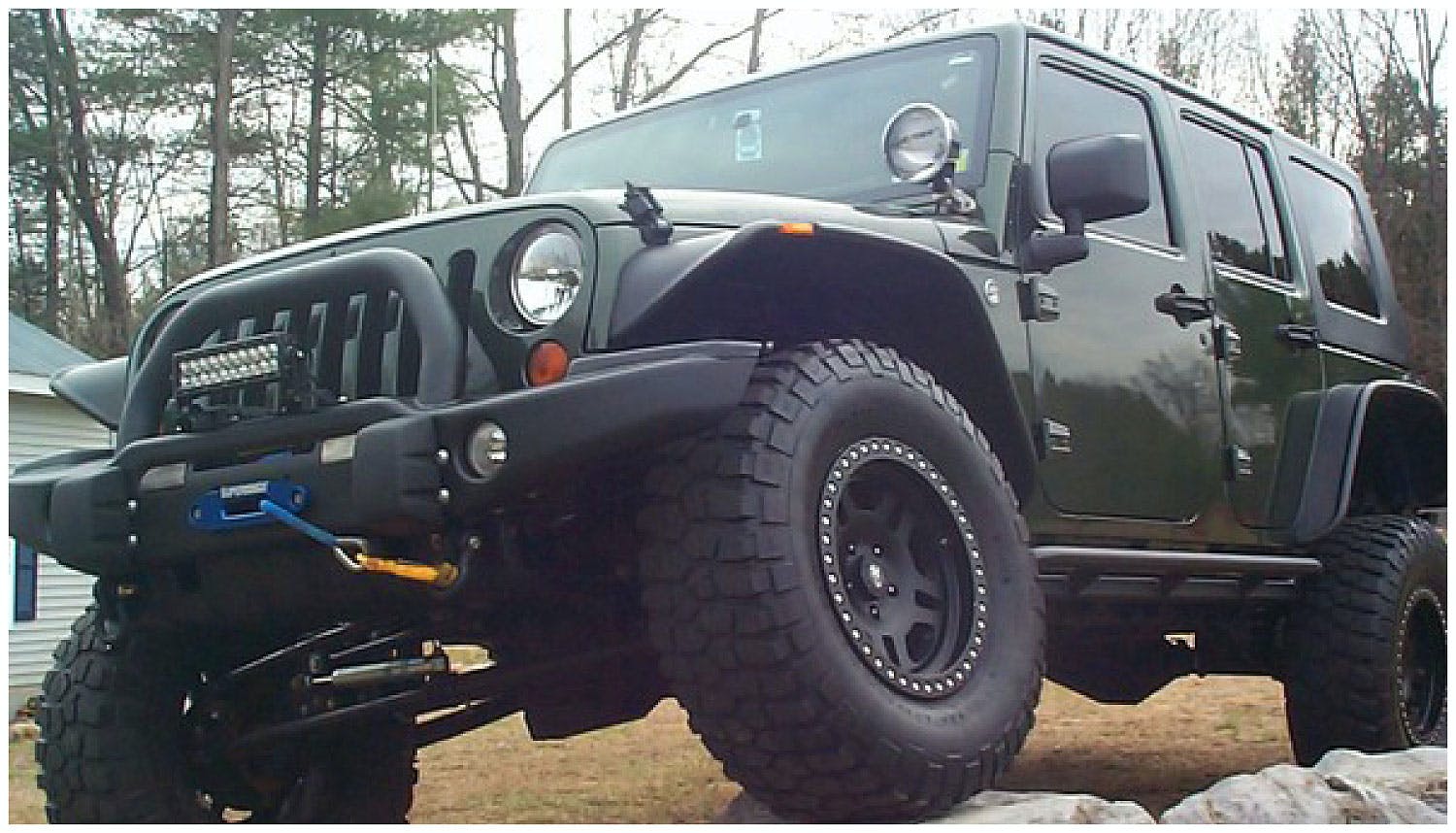 Bushwacker 10918-07 Flat Style Jeep Fender Flares, 4pc