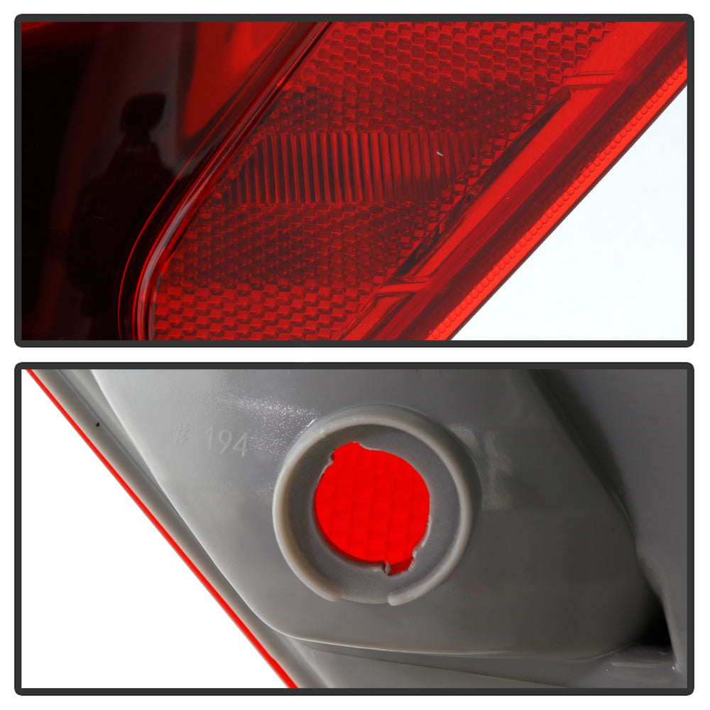 XTUNE POWER 9046285 Chevy Equinox 2010 2015 OE Style Tail Lights Signal 3159(Not Included) ; Reverse 921(Not Included) ; Brake 3157(Not iNcluded) OEM