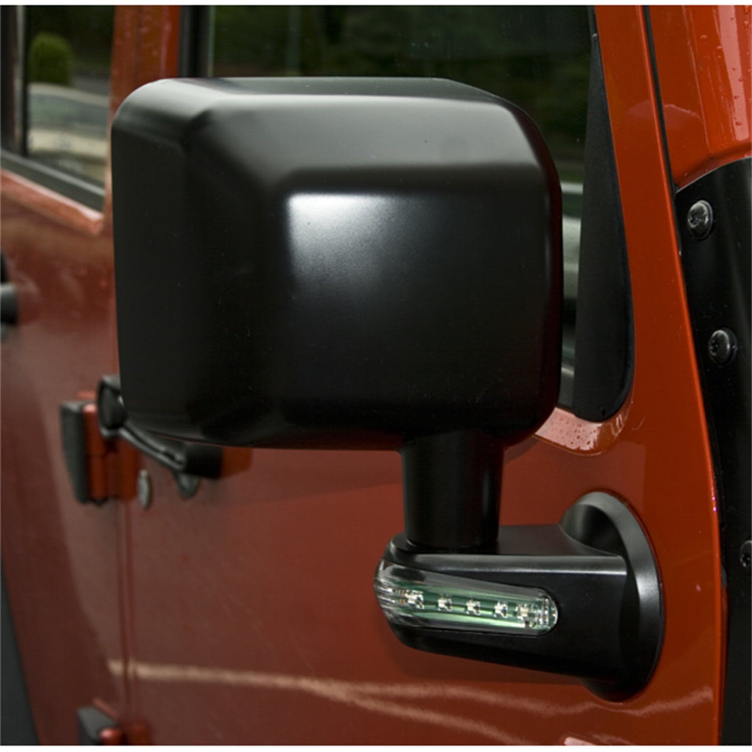 Rugged Ridge 11002.14 Door Mirror with LED Signals; Black; Right; 07-17 Jeep Wrangler JK