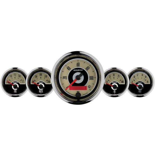 AutoMeter Products 1101 GAUGE KIT; 5 PC.; 3 3/8in./2 1/16in.; ELEC. SPEEDOMETER; CRUISER