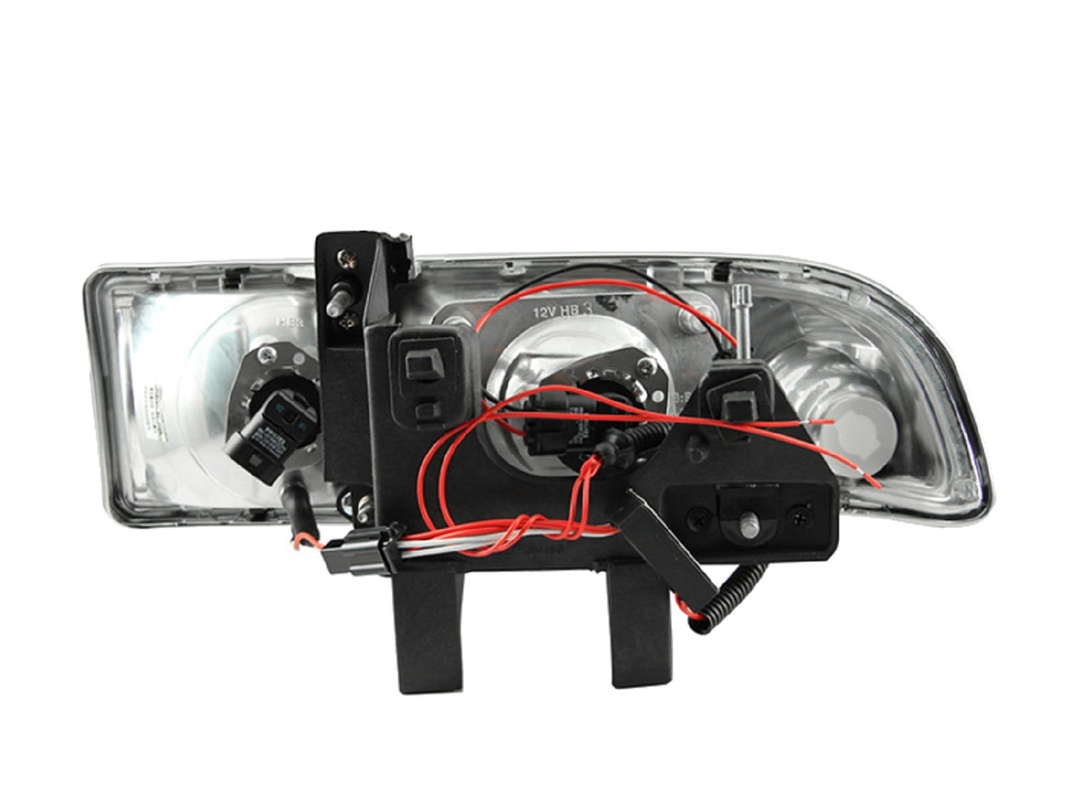 AnzoUSA 111015 Projector Headlights with Halo Black