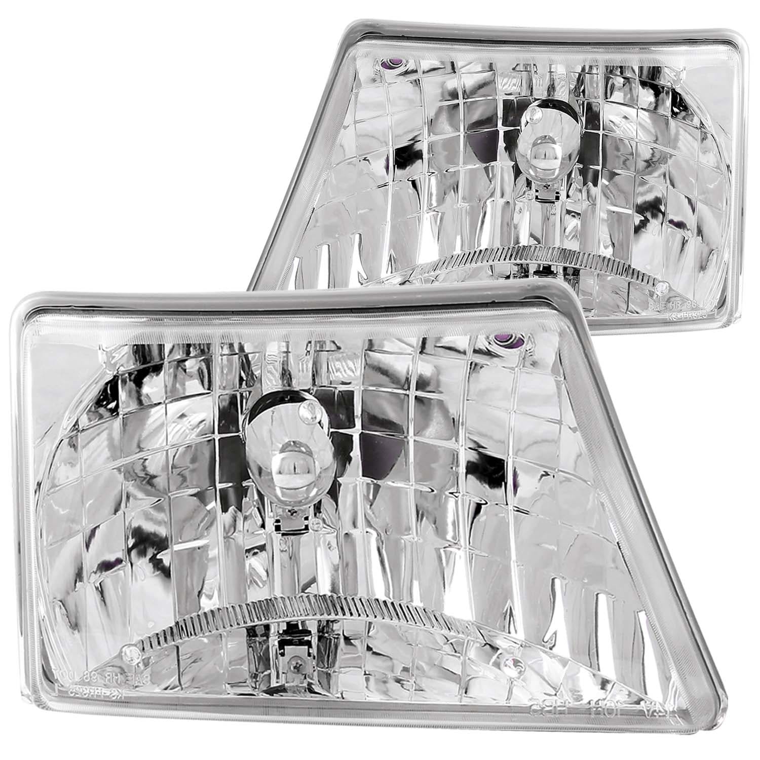 AnzoUSA 111037 Crystal Headlights Chrome