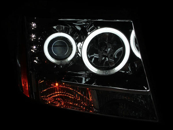 AnzoUSA 111108 Projector Headlights with Halo Chrome