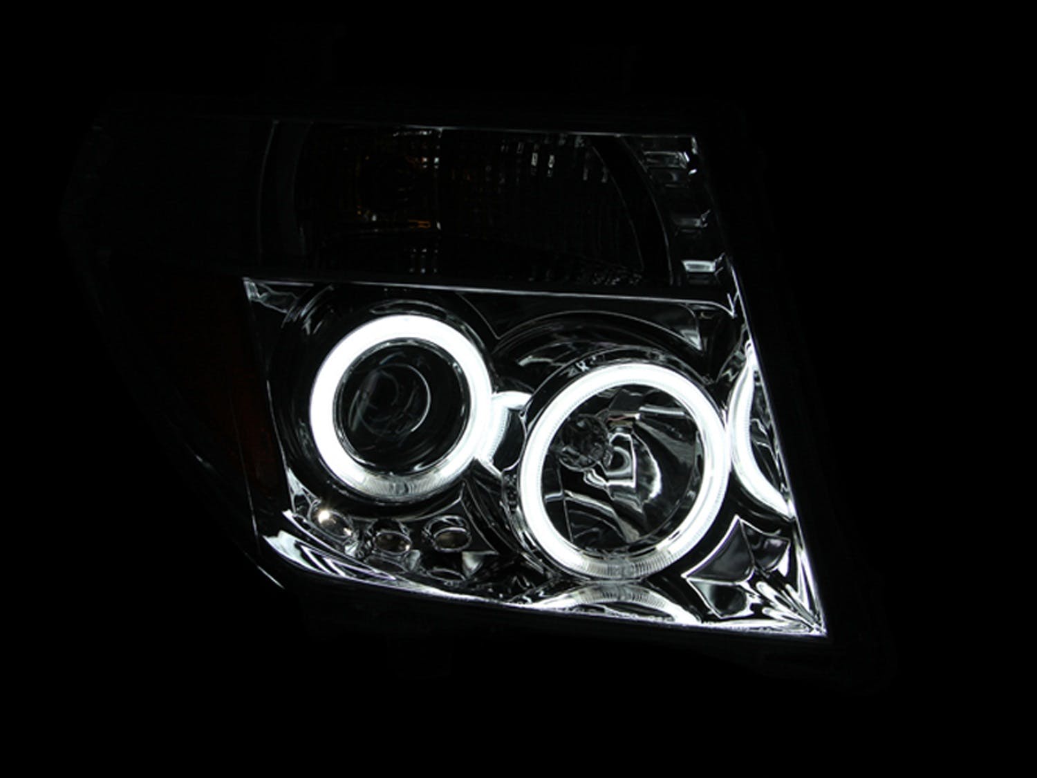 AnzoUSA 111112 Projector Headlights with Halo Chrome