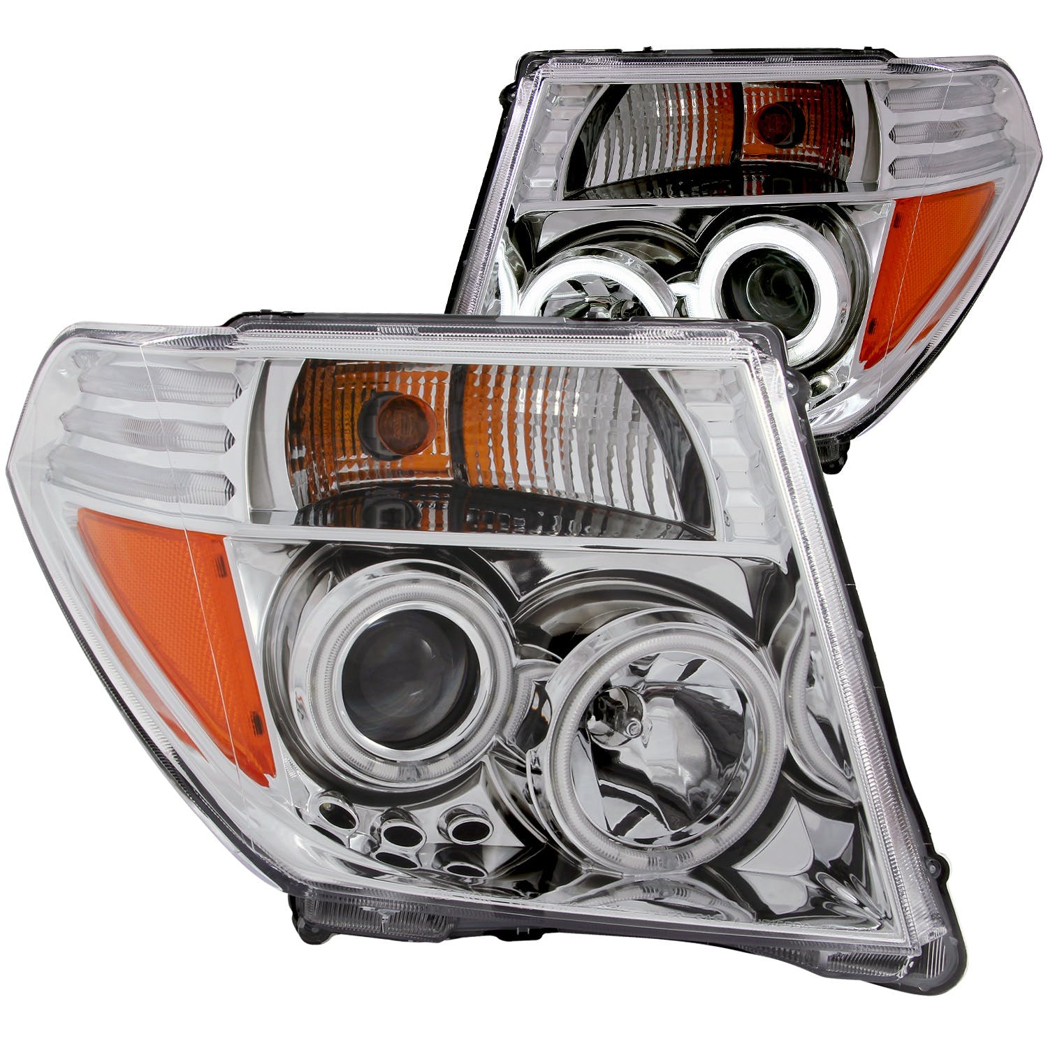 AnzoUSA 111112 Projector Headlights with Halo Chrome