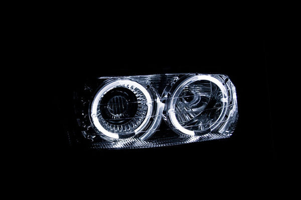 AnzoUSA 111191 Projector Headlights with Halo Chrome