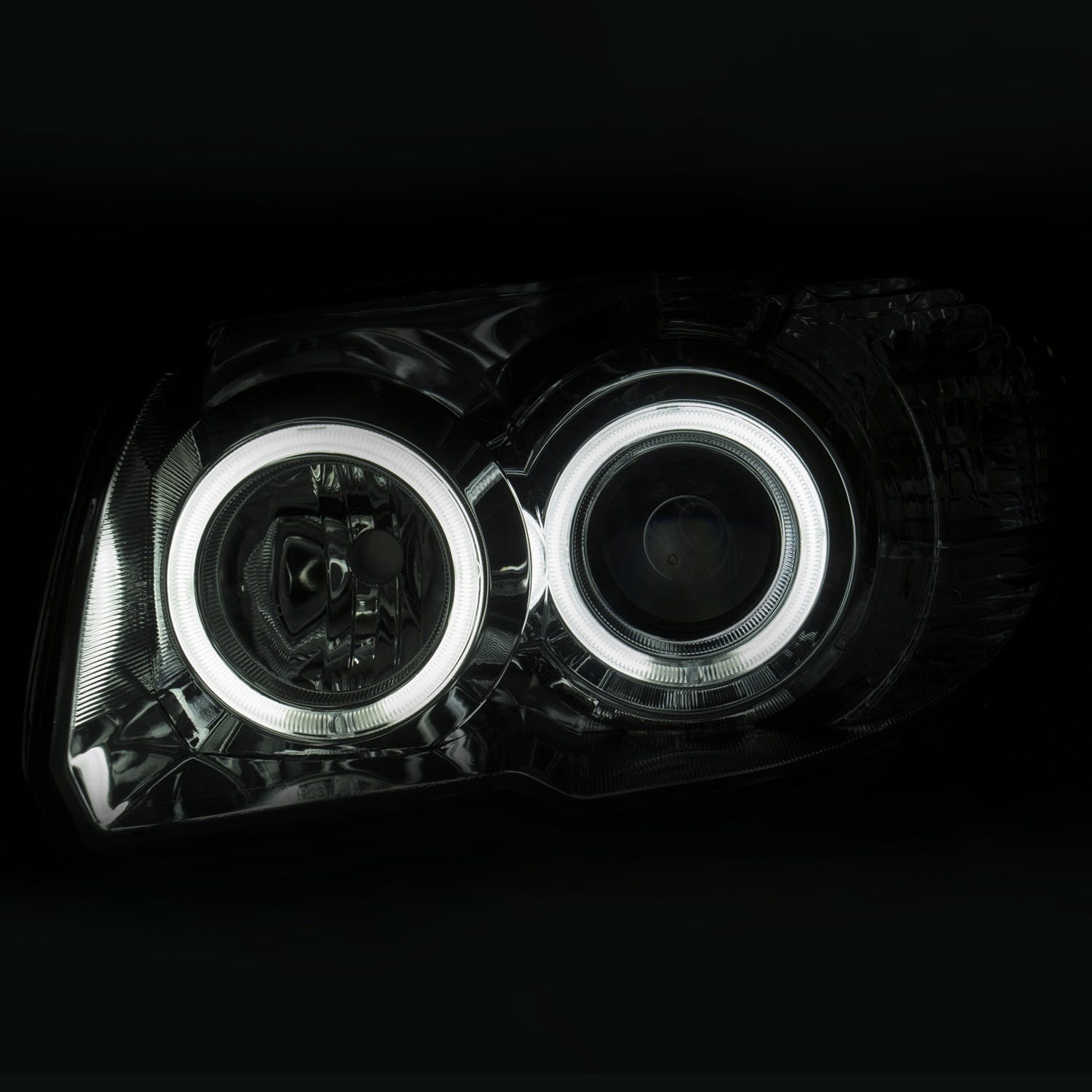 AnzoUSA 111321 Projector Headlights with Halo Chrome