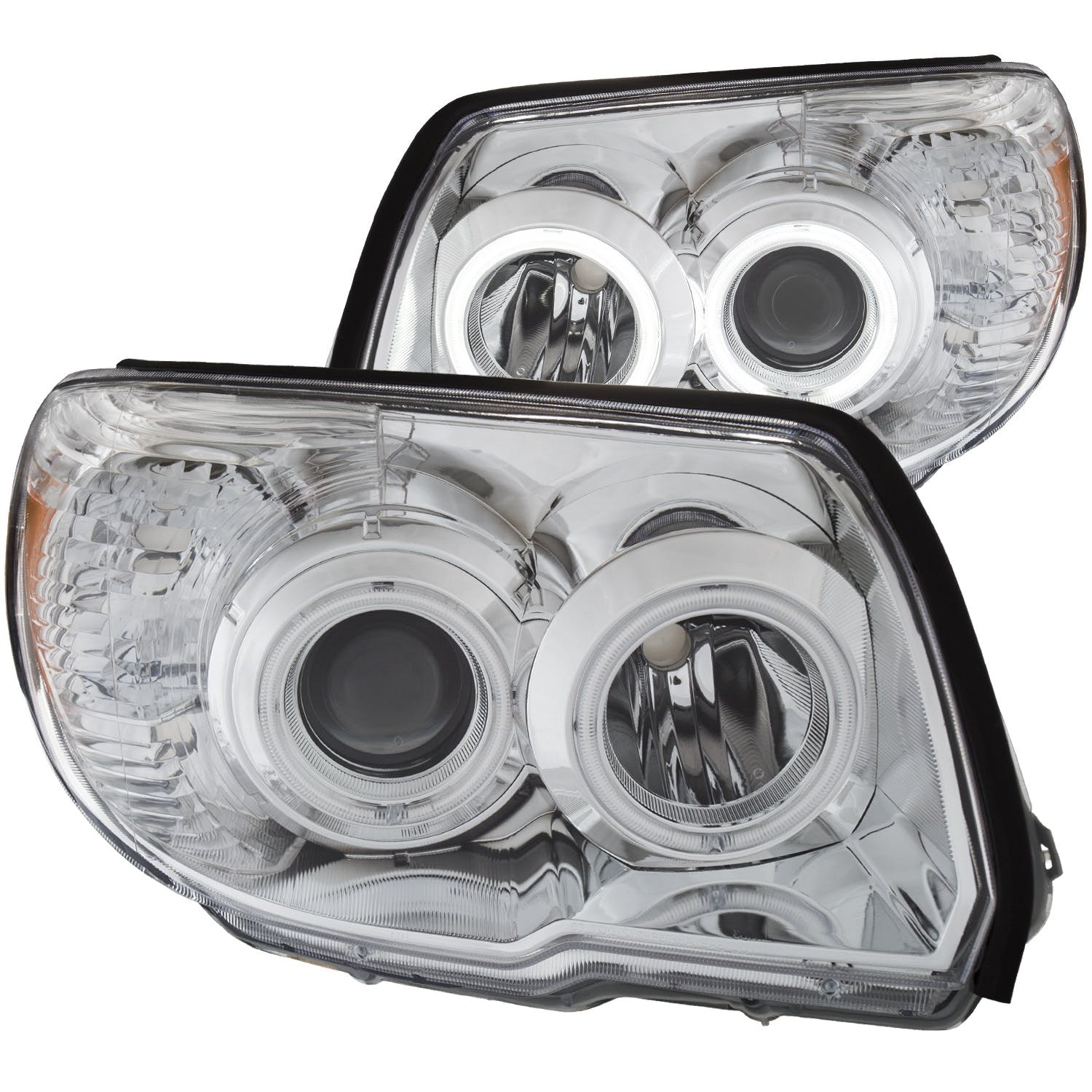 AnzoUSA 111321 Projector Headlights with Halo Chrome