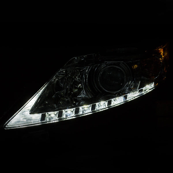AnzoUSA 111323 Projector Headlights with U-Bar Chrome