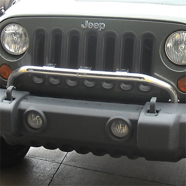 Rugged Ridge 11138.20 Bumper Mounted Light Bar; Stainless Steel; 07-17 Jeep Wrangler JK