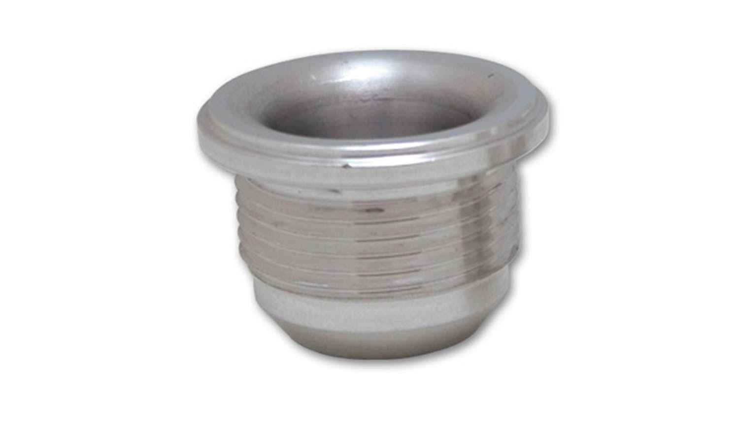 Vibrant Performance 11152 Male -8AN Aluminum Weld Bung (3/4-16 SAE Thread; 1 inch Flange OD)