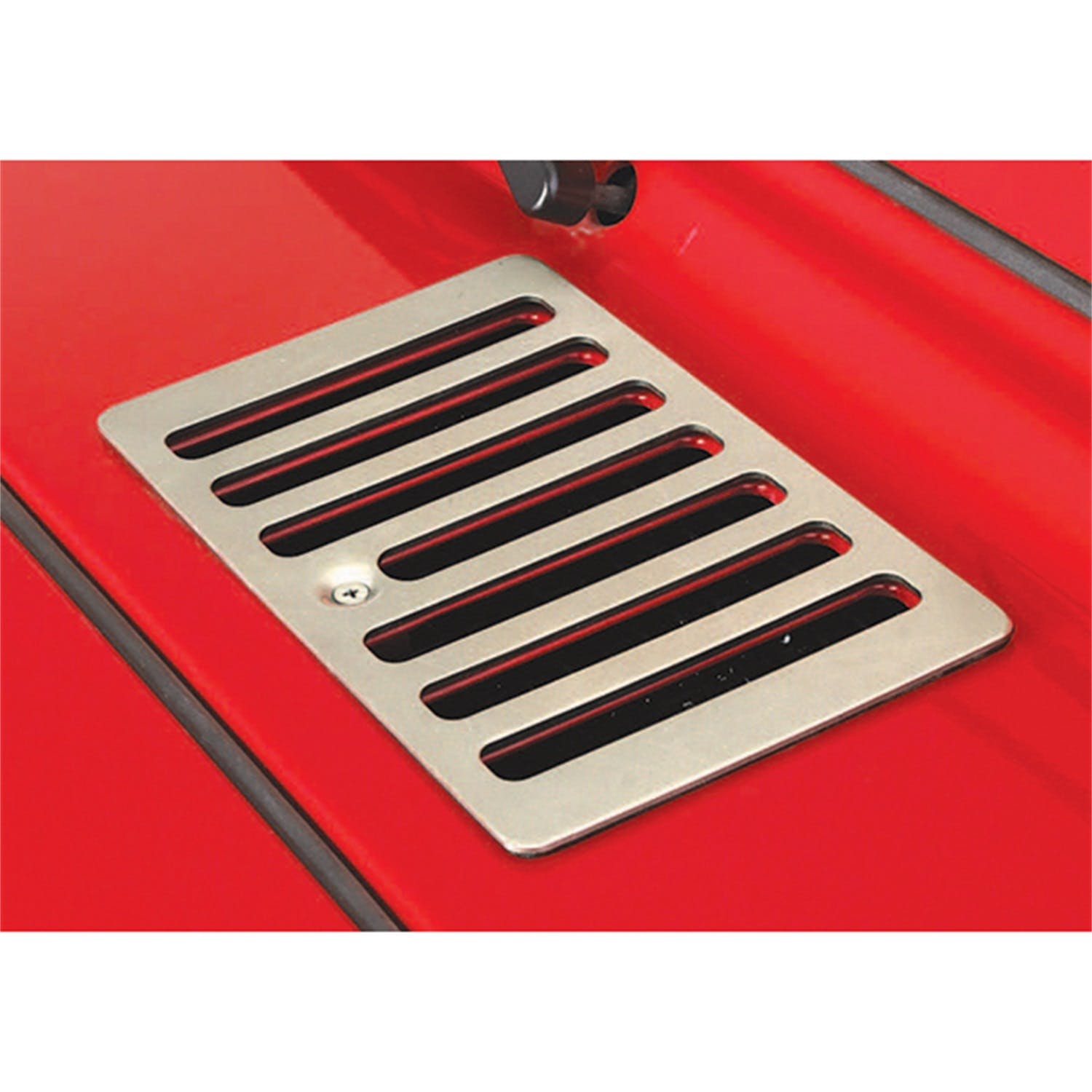 Rugged Ridge 11185.69 Cowl Vent Cover, Satin Stainless Steel