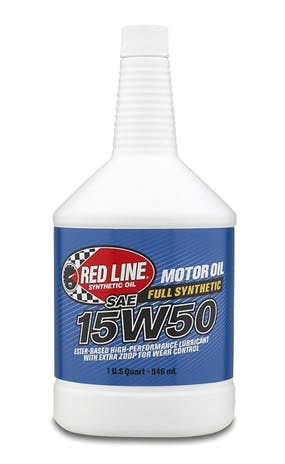 Red Line Oil 11504 15W50 Synthetic Motor Oil (1 quart)