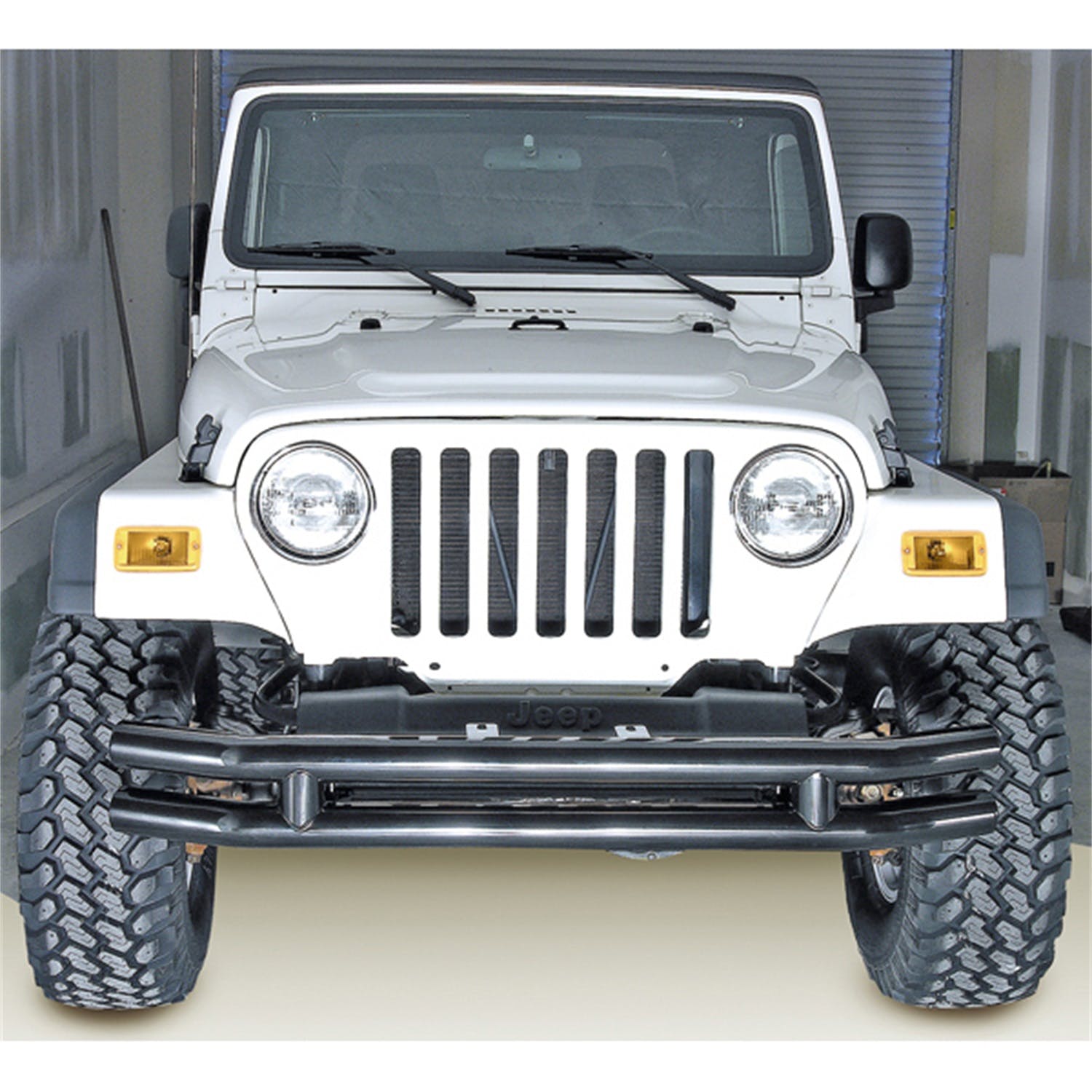 Rugged Ridge 11560.02 Double Tube Front Bumper, 3in