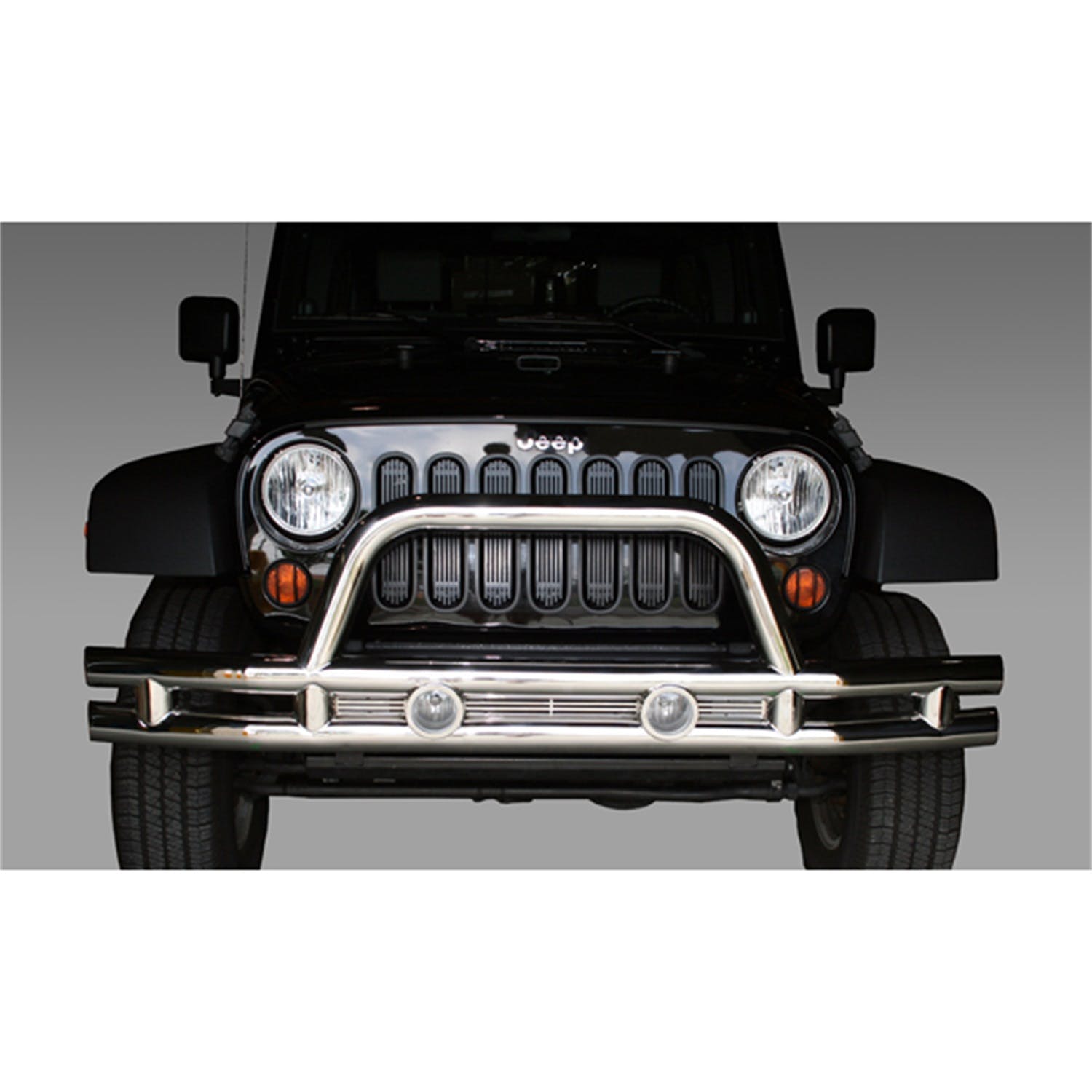 Rugged Ridge 11563.10 Tube Front Bumper, 3 Inch, Stainless Steel