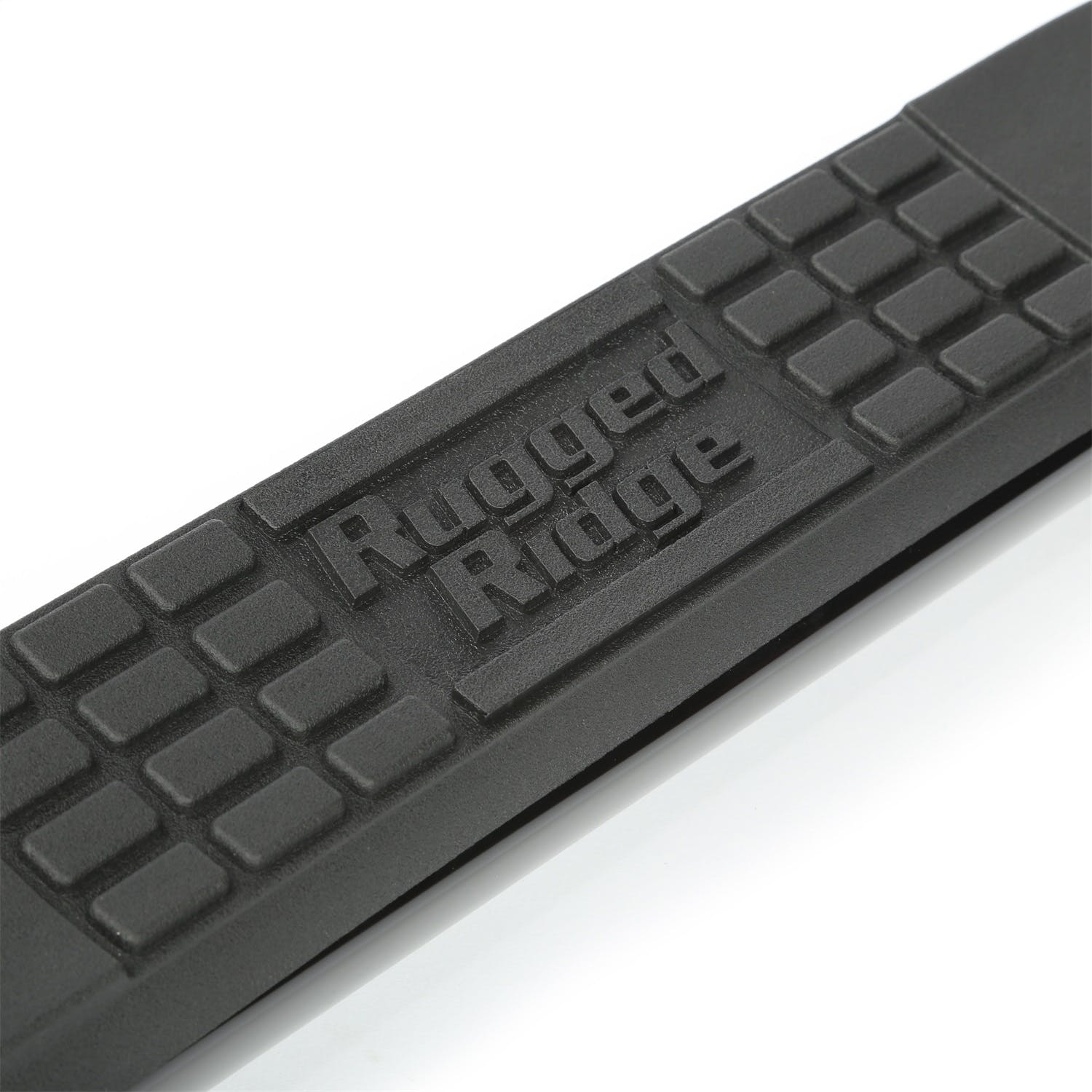 Rugged Ridge 11590.05 Round Tube Side Steps, 3 Inch, Black