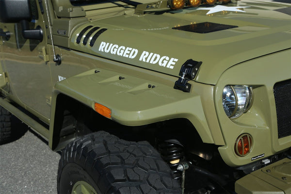 Rugged Ridge 11640.25 Hurricane Fender Flare Kit, US, Smooth