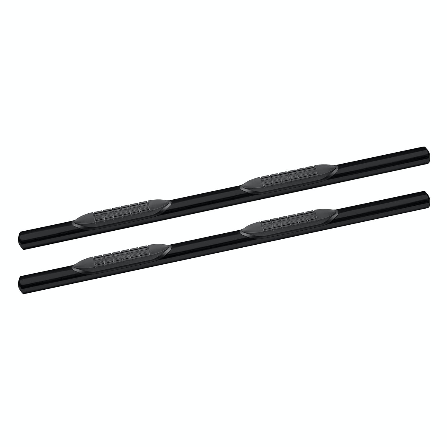 Iconic Accessories 118-5523 4  Oval Side-Step Nerf Bars (180° Straight, Black Powder Coated)