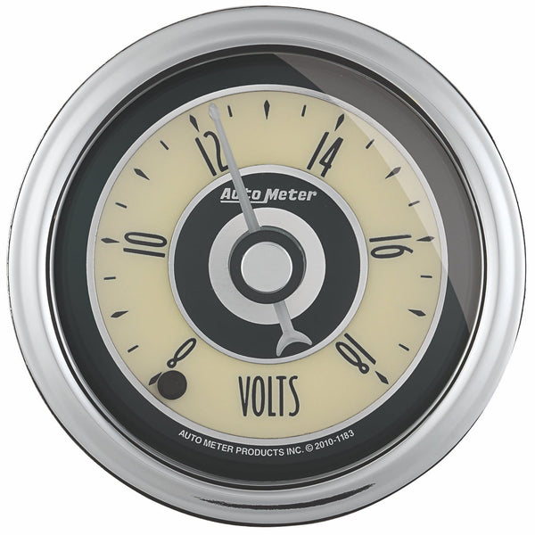 AutoMeter Products 1182 Cruiser AD Voltmeter Gauge 2 1/16 in. 8 - 18 Volts Full Sweep