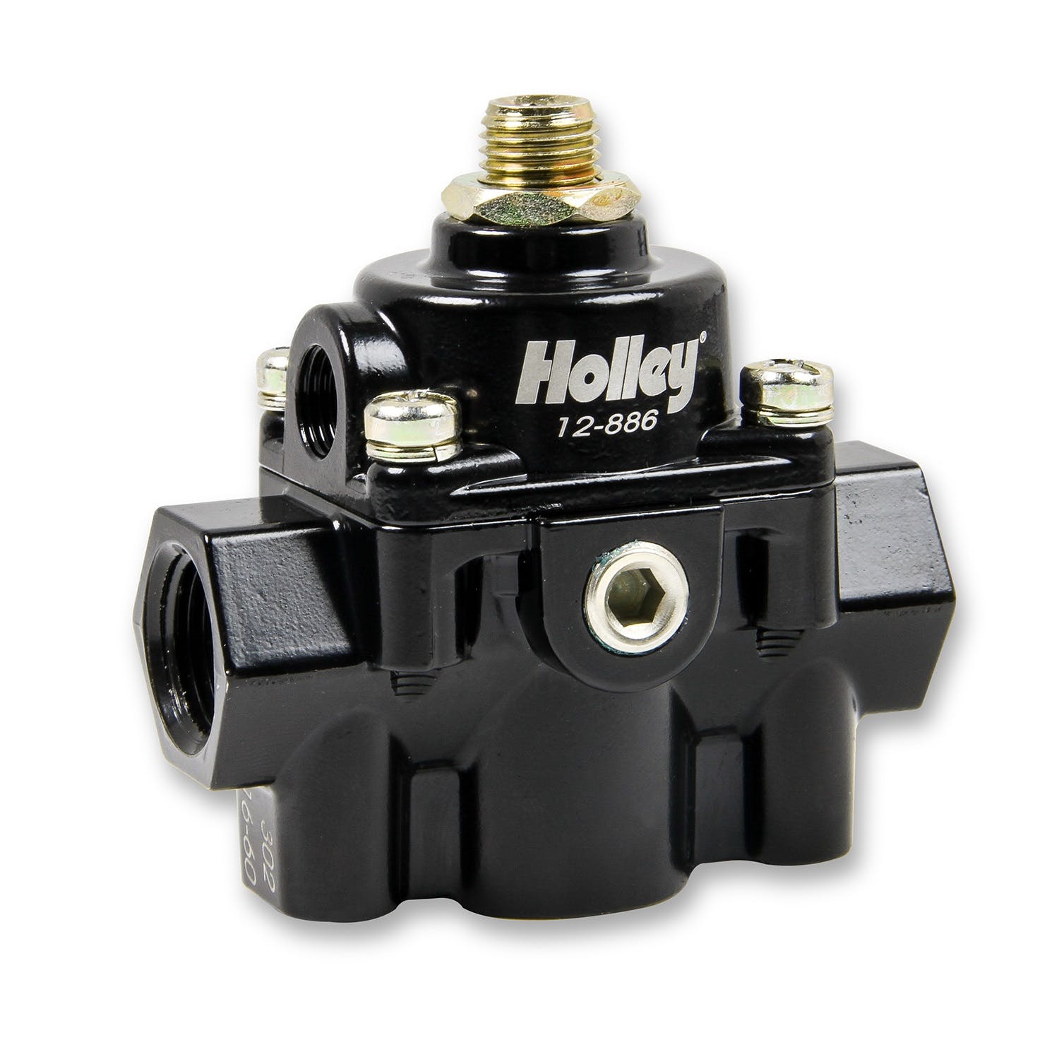 Holley 12-886 Billet Fuel Pressure Regulator 59.5 PSI - Black