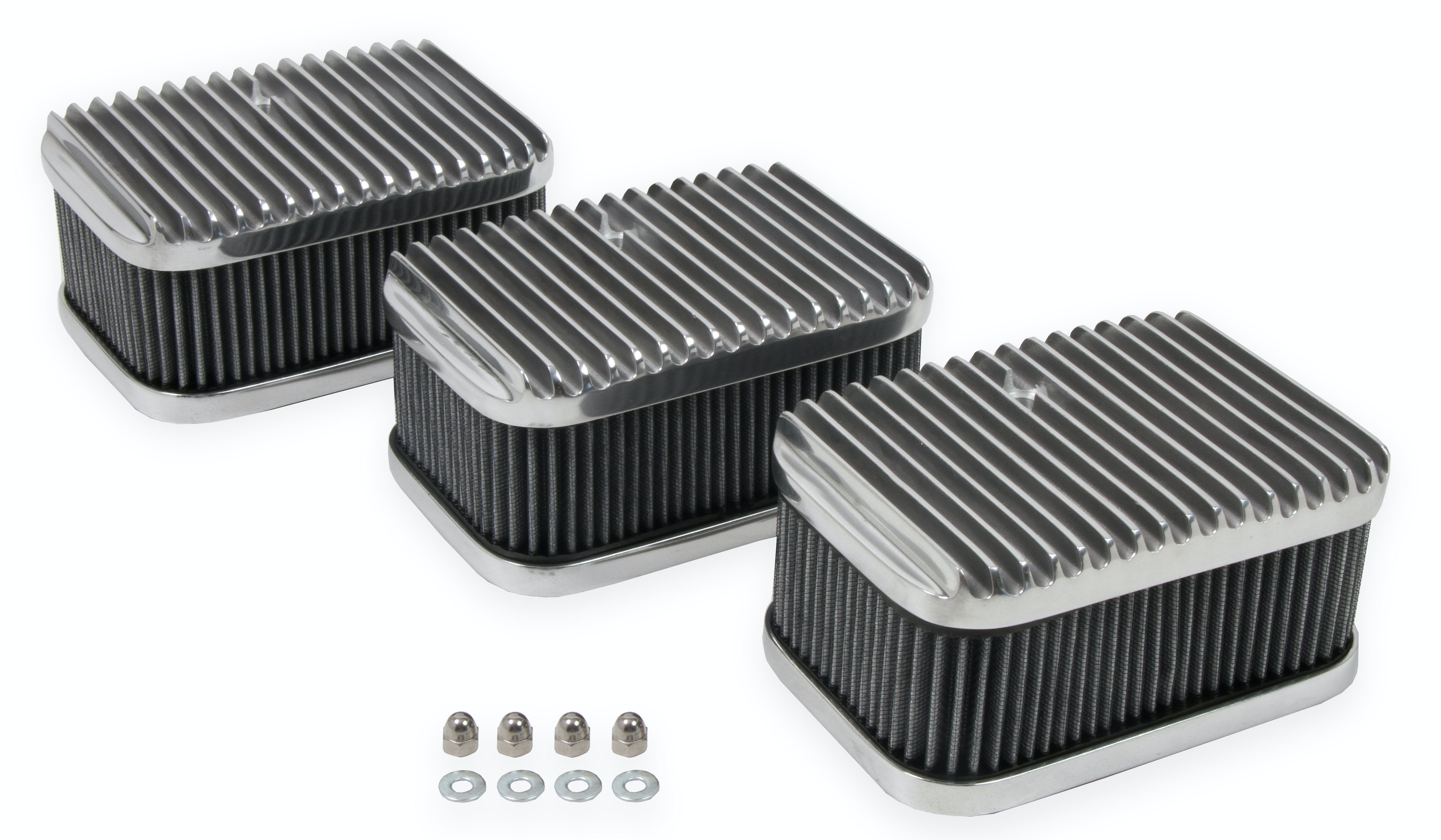 Holley 120-105 3X2 AIR CLEANERS and FILTERS, SET OF 3