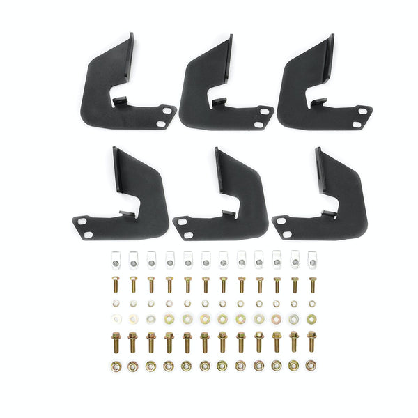 Iconic Accessories 120-2731 Fully-Welded 4  Drop-Step System (Textured Black Powder Coated)