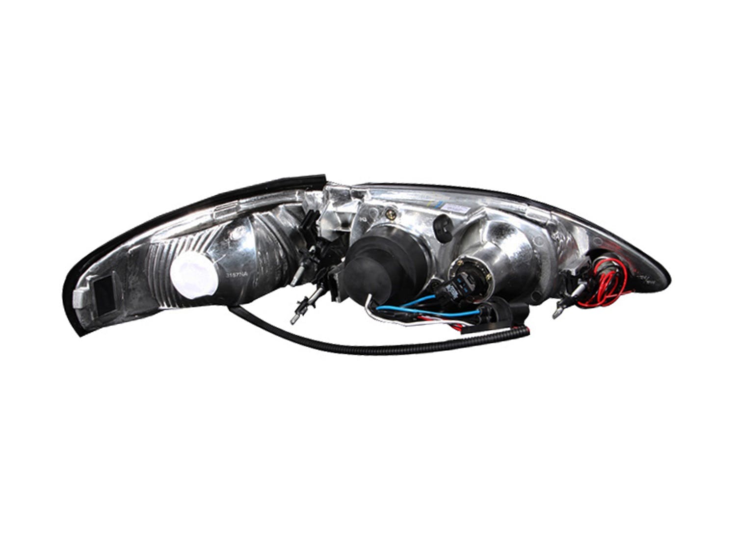 AnzoUSA 121039 Projector Headlights with Halo Chrome 1pc