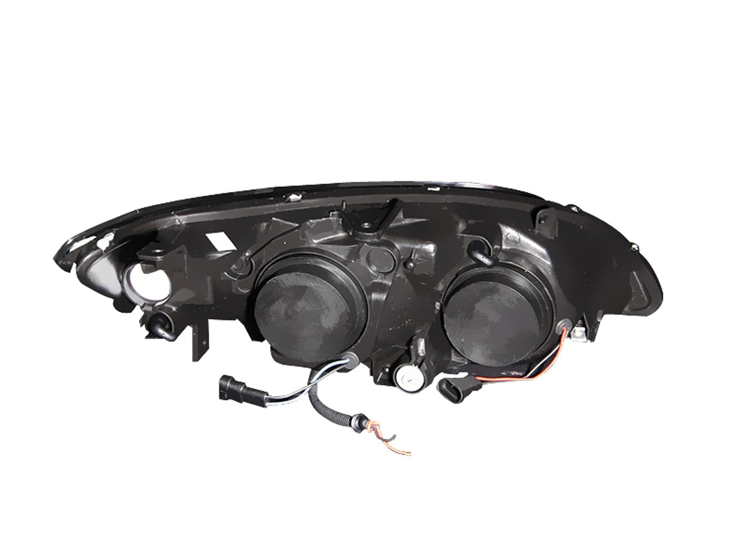 AnzoUSA 121059 Projector Headlights with Halo Black