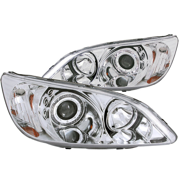 AnzoUSA 121060 Projector Headlights with Halo Chrome