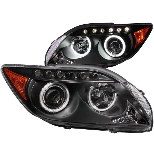 AnzoUSA 121119 Projector Headlights with Halo Black (SMD LED)