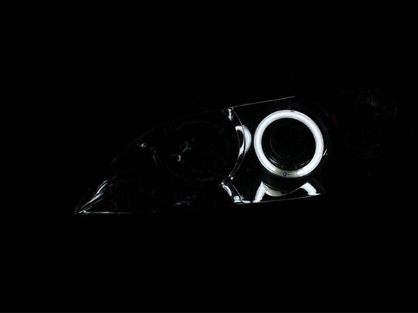 AnzoUSA 121211 Projector Headlights with Halos Chrome