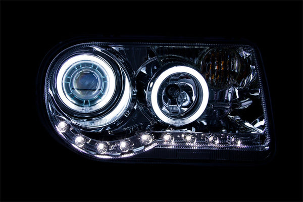 AnzoUSA 121250 Projector Headlights with Halo Chrome (SMD LED) G2