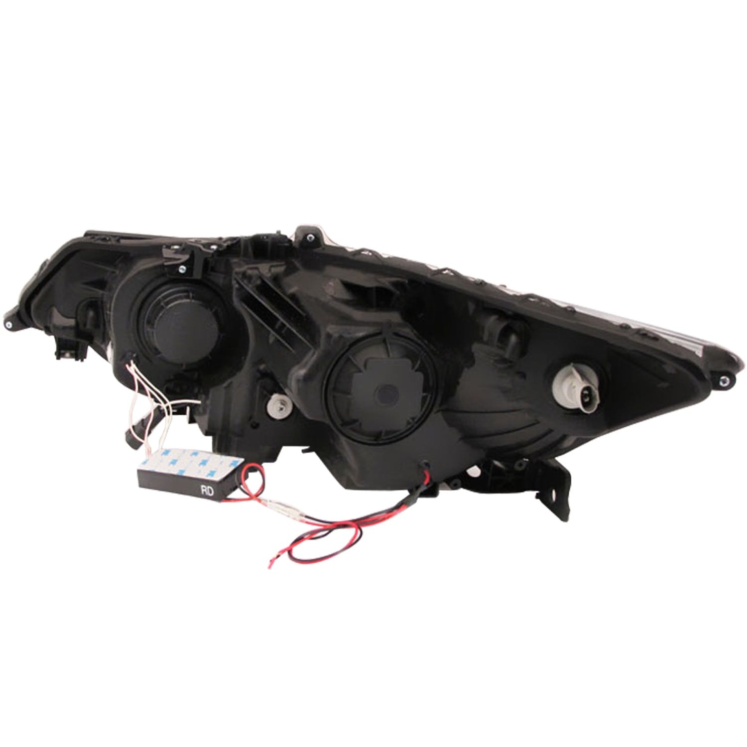 AnzoUSA 121393 Projector Headlights with Halo Black (SMD LED) (HID Compatible)